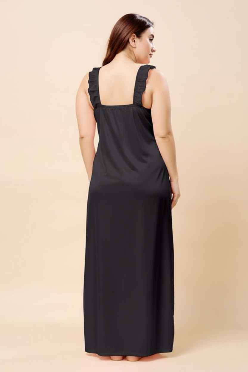 Lushè Midnight Luxe 5-Piece Satin Ensemble